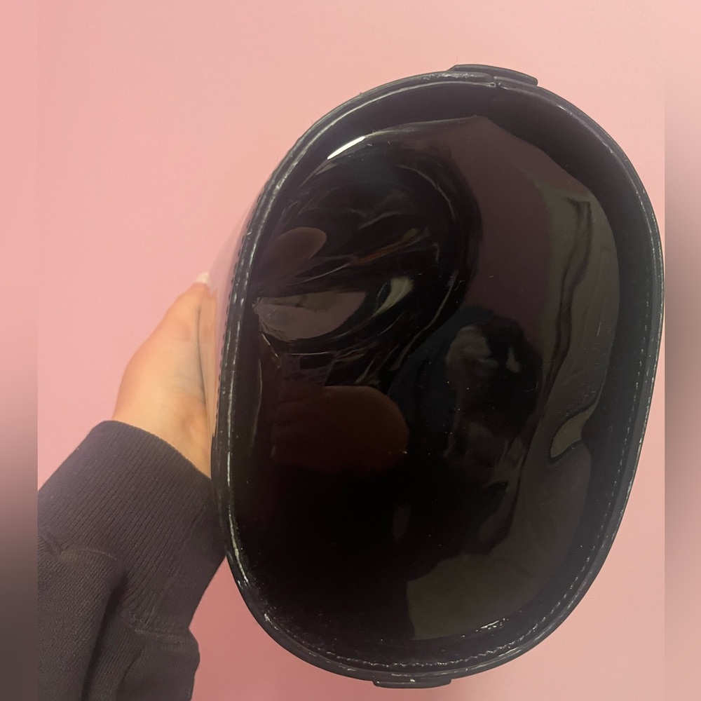 Staud black Bisset patent leather bucket bag - Picture 7 of 7